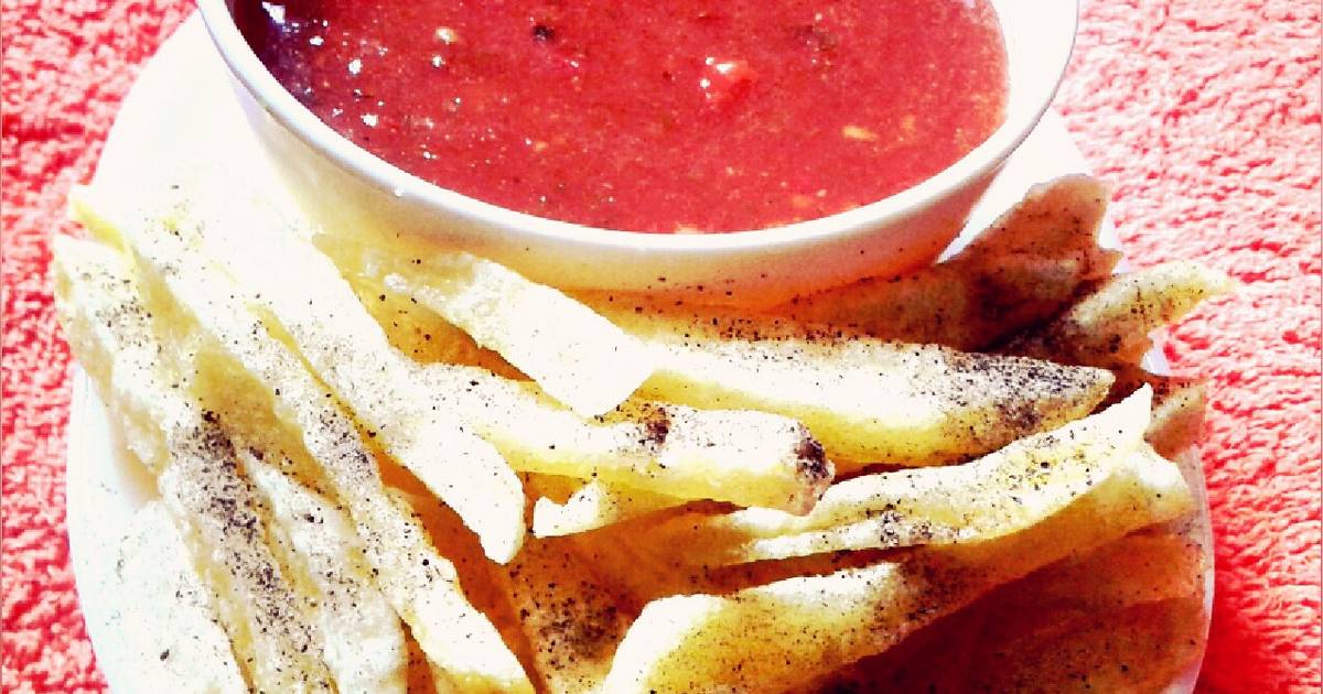 Crunchy black pepper fries Recipe by Valarie Muthoni Cookpad