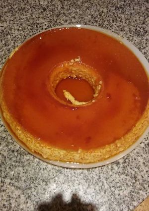 Una foto de Flan casero