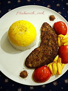 عکسی از دستور شامی کباب با کته