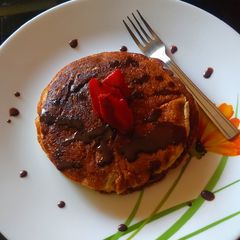 Banana oats pancake A picture of Banana oats pancake.