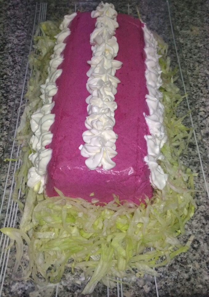 Una foto de Espuma o mousse de remolacha
