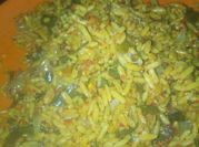A picture of rice and moringa