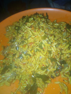 A picture of Moringa jallof rice.