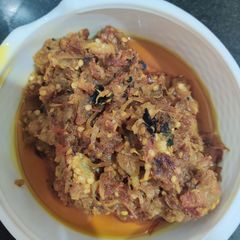 A picture of Eggplant bhartha bengan bhartha.
