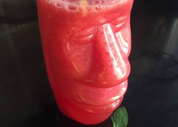 Easiest Way to Make Perfect Watermelon strawberry juice