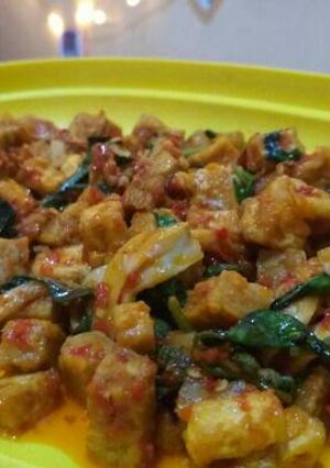 Foto resep Oseng tempe tahu jamur pedas kemangi