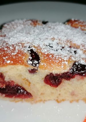 Meggyes süti recept fotója