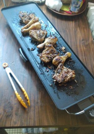 Une photo de Poulet aux épices sur barbecue