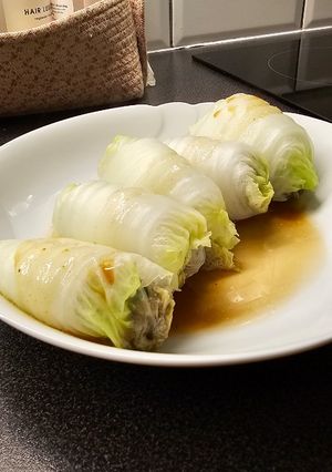 Foto resep Kubis Daging Kukus