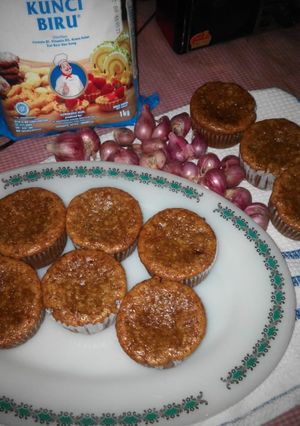 Foto resep Muffin Bawang Merah Lembut, Super Moist👌👌👌 (Eggless)
