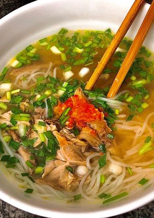 Hình của món Bún Gà Ta Ăn Sáng Cực Nhanh Ngon.