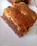 Brownies con cobertura de galleta
