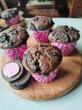 Chocolat muffin with oreo