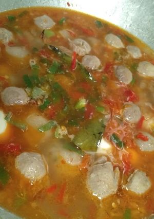 Foto resep Cilok kuah+baso+telur puyuh