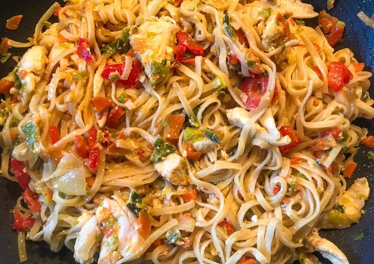 La Recette Pas à Pas Wok au légumes, poulet et sauce aigre-douce