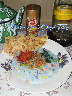 Foto resep Bubur Nasi Bunga Telang