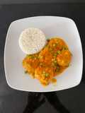 Albóndigas de pollo con verduras