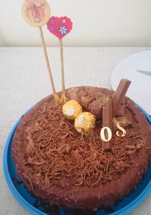 A picture of Homemade chocolate cake.