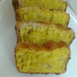 Budin de naranja con peras