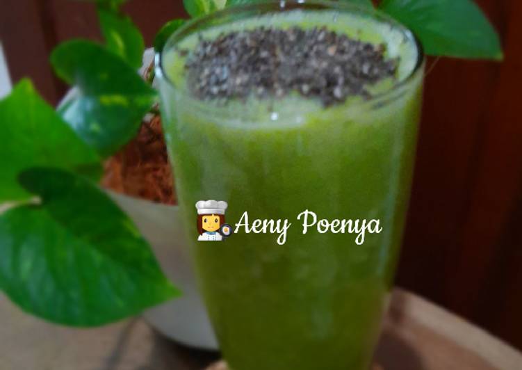 Masakan Populer Jus sehat #3 pokcoy, nanas, timun, tomat, lemon Mantul Banget