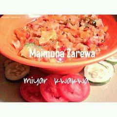 A picture of Miyar kwakwa (coconut soup).