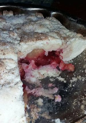 Una foto de Tarta de ciruelas sin tacc y sin lactosa