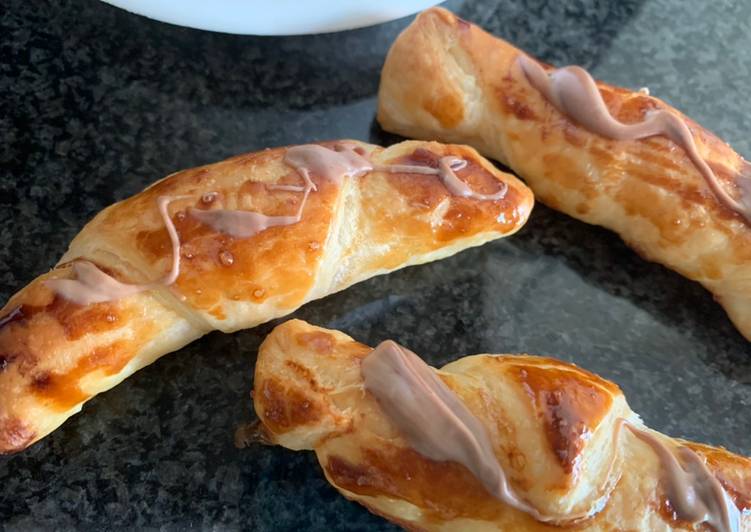 Fingers de hojaldre y chocolate