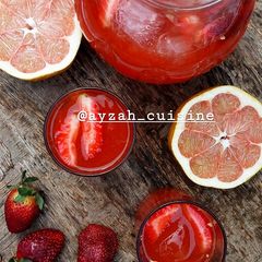 Water melon and strawberry punch A picture of Water melon and strawberry punch.