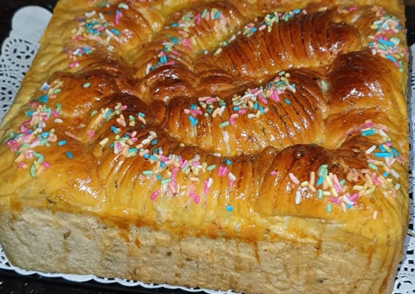 Mungbeans Bread (Roti Kolak Kacang Ijo Durian)