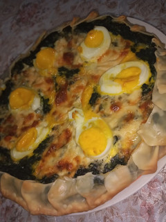Una foto de Tarta de Espinaca con Salsa Blanca
