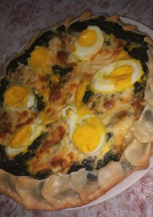 Una foto de Tarta de Espinaca con Salsa Blanca