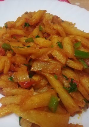 A picture of Orange flavoured chips masala.