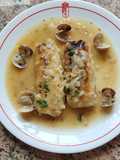 Merluza en salsa verde con almejas