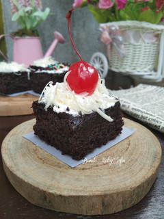 Foto resep Eggless Chocolate Cake (Simpel No Mixer)