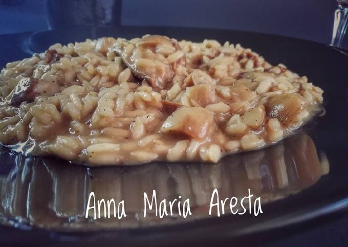 Modo più semplice a Fai  Perfetto Risotto funghi e Amarena