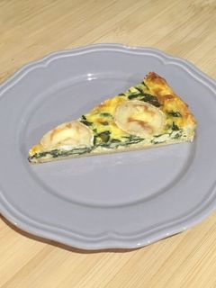 Una foto de Quiche de espinacas y queso de cabra