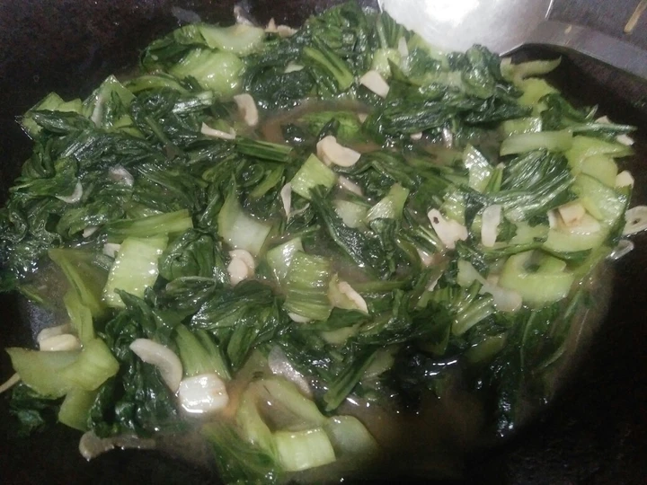 Easy Way Prepare Cah Pokcoy bawang putih super sederhana the Perfect Can spoil the tongue
