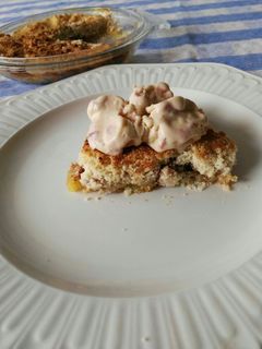 Una foto de Crumble de manzana