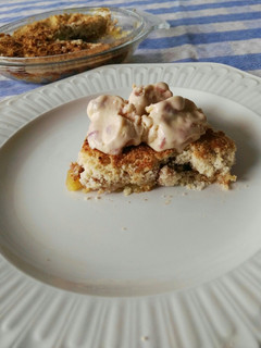 Una foto de Crumble de manzana