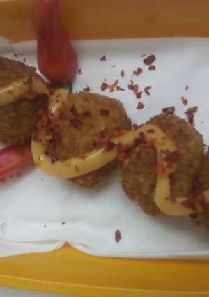 Foto resep Arancini with smoke beef & cheese