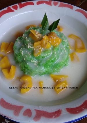 Foto resep Ketan pandan fla Nangka