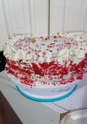 Una foto de Pastel red velvet
