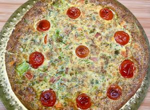 Une photo de Clafoutis de légumes et jambon