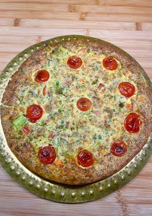 Une photo de Clafoutis de légumes et jambon
