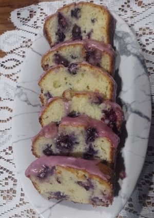 Una foto de Budín de arándanos 🫐y yogurt