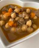 “Falsos callos" Callos vegetarianos o garbanzos con setas