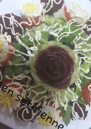 صورة لوصفة سلاطة الوردة