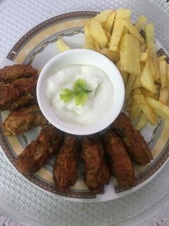 صورة لوصفة كباب مقلي