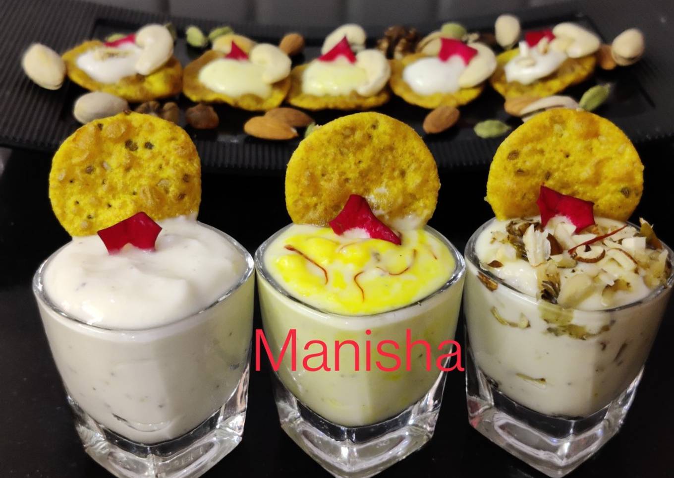 Shrikhand Puri Shots