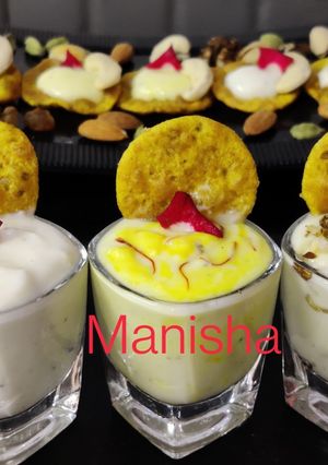 A picture of Shrikhand Puri Shots.